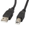 Lanberg USB Type-A to USB Type-B 2.0 Cable, 3 m | CA-USBA-11CC-0030-BK | USB Type-A to USB Type-B