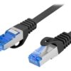 Lanberg Patchcord Cat.6A S/FTP LSZH CCA | PCF6A-10CC-0200-BK | 2 m
