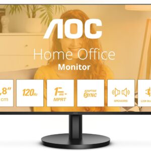 AOC 24B3QA2 | 24 " | IPS | FHD | 16:9 | 120 Hz | 1 ms | 1920 x 1080 pixels | 300 cd/m² | HDMI ports quantity 1 | Black
