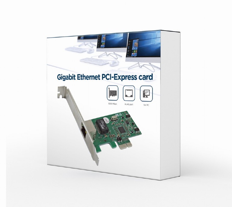 Gembird Gigabit Ethernet PCI-Express card, Realtek chipset | Gembird