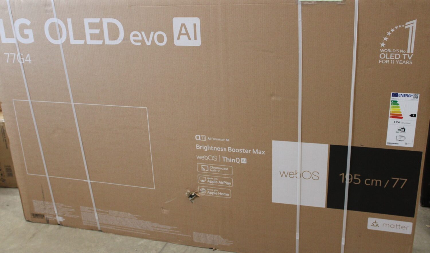 LG OLED77G42LW | 77 | Smart TV | webOS24 | 4K UHD | DAMAGED PACKAGING