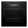 Bosch Oven | HRG578BB7 | 71 L | Electric | Pyrolysis | Knobs | Steam function | Height 59.5 cm | Width 59.4 cm | Black
