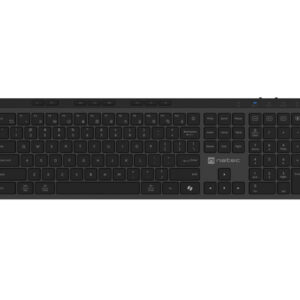 Natec Keyboard, Medusa, US Layout, X- Scissors Slim, Wireless, Black | Natec