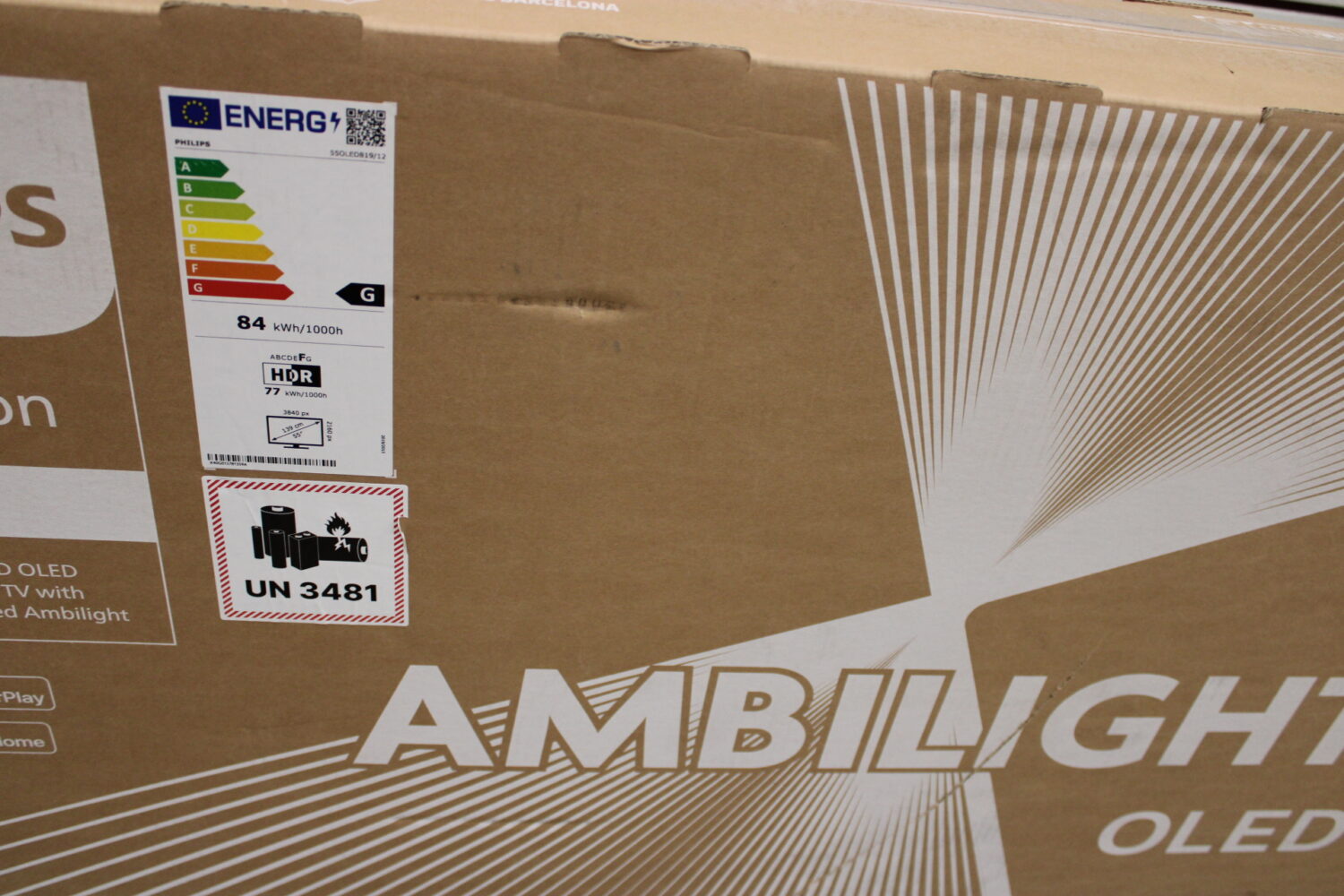 Philips 4K Ambilight TV | 55OLED819/12 | 55 | Smart TV | Ultra HD OLED | DAMAGED PACKAGING