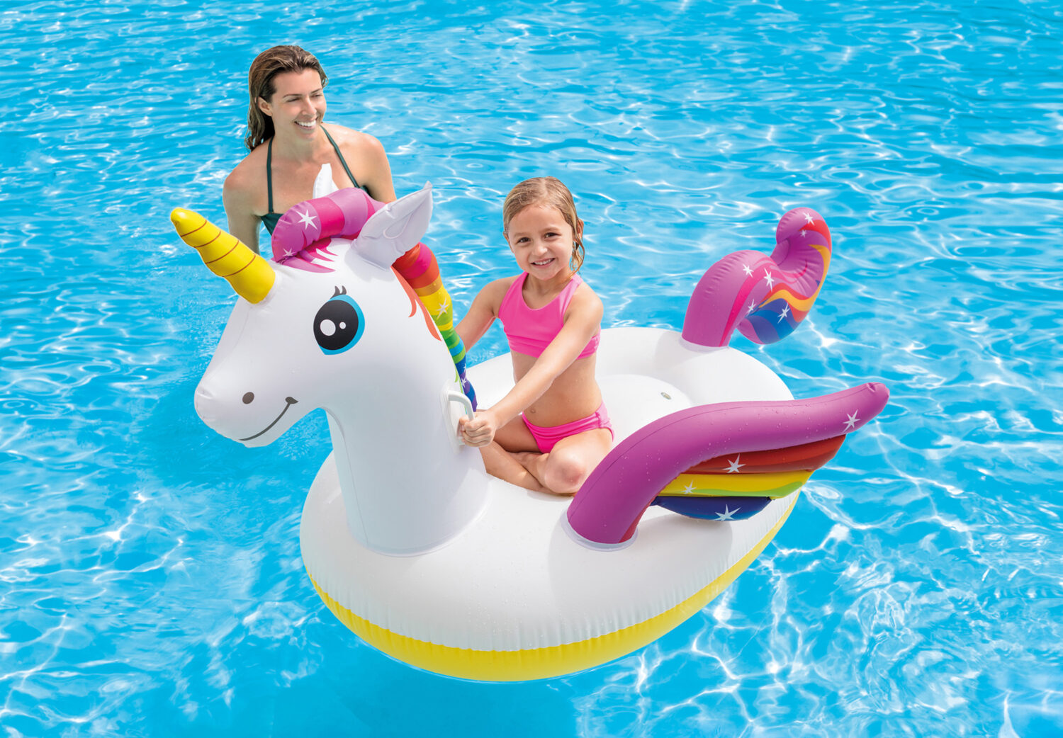Intex Enchanted Unicorn Ride-On Pool Float 57561NP White