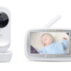 Motorola | Wi-Fi Video Baby Monitor | VM44 CONNECT 4.3" | 4.3" LCD colour display with 480 x 272px resolution; 2x digital zoom; Two-way talk; Room temperature monitoring; Infrared night vision; Visual sound level indicator; High sensitivity microphone; Out-of-range and low battery alerts; Secure and private connection | White