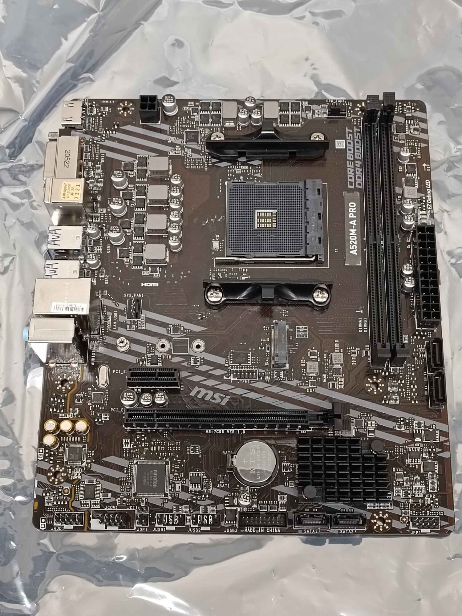 SALE OUT. MSI A520M-A PRO | MSI | A520M-A PRO | Processor family AMD | Processor socket AM4 | DDR4 | Memory slots 2 | Chipset AMD A | Micro ATX | USED, REFURBISHED, WITHOUT ORIGINAL PACKAGING AND ACCESSORIES, ONLY BACKPANEL INCLUDED
