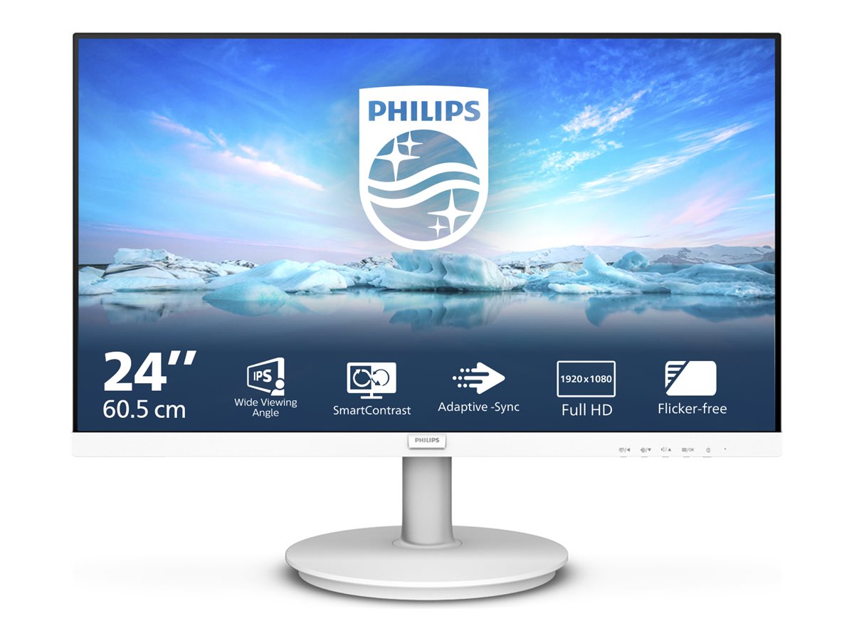 Philips | Monitor | 241V8AW/00 | 23.8 " | IPS | 16:9 | 75 Hz | 4 ms | 1920 x 1080 pixels | 250 cd/m² | White - Image 18
