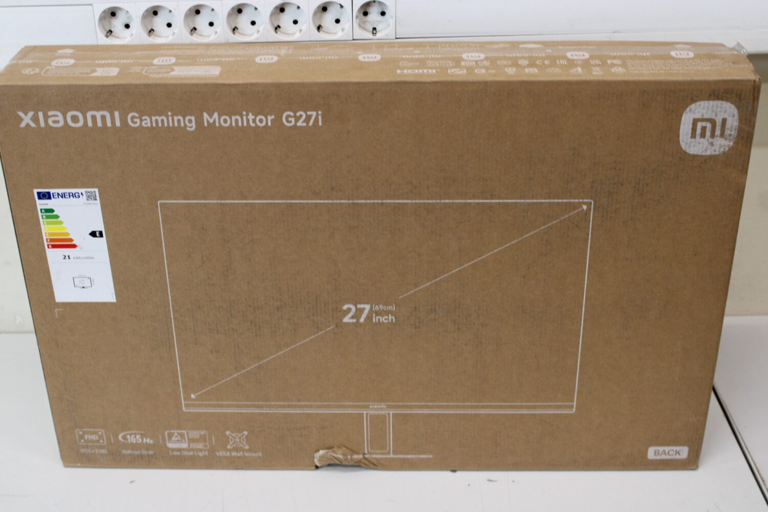 Xiaomi | Monitor | G27i | 27 " | IPS | 165 Hz | 1 ms | 1920 x 1080 pixels | 250 cd/m² | HDMI ports quantity 1 | Black | Warranty 24 month(s) | DAMAGED PACKAGING