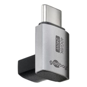 Goobay 74444 USB-C Adapter Vertical 90° Short, USB4 | Goobay