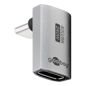 Goobay 74442 USB-C™ Adapter Vertical 90° Long, USB4™ | Goobay
