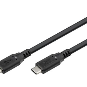 Goobay USB-C™ Cable, USB4™, 240 W, 40 Gbit/s, Power Delivery, 1 m, Black | Goobay
