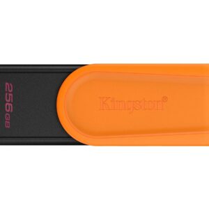 Kingston USB Flash Drive | DataTraveler Exodia S | 256 GB | USB 3.2 Gen 1 | Black/Orange
