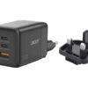 Acer | GaN charger, 2x USB-C + 1x USB-A ports