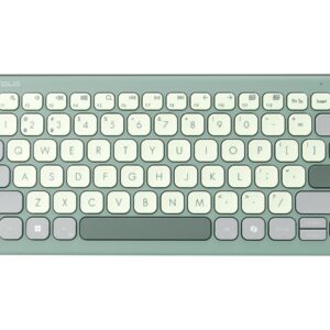 Asus Marshmallow KW100 | Keyboard | Wireless | US International | Green Tea Latte | Bluetooth