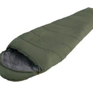 Easy Camp Raven II Mummy -1°C | Sleeping Bag | 215 x 76 x 50 cm | -16 to 4 °C | Two-way open-end, L-shaped, autolock