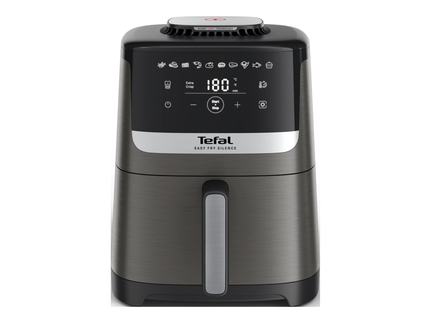 TEFAL Air Fryer | Easy Fry Silence EY551HE0 | Power 1650 W | Capacity 5 L | Gray - Image 8
