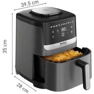 TEFAL Air Fryer | Easy Fry Silence EY551HE0 | Power 1650 W | Capacity 5 L | Gray