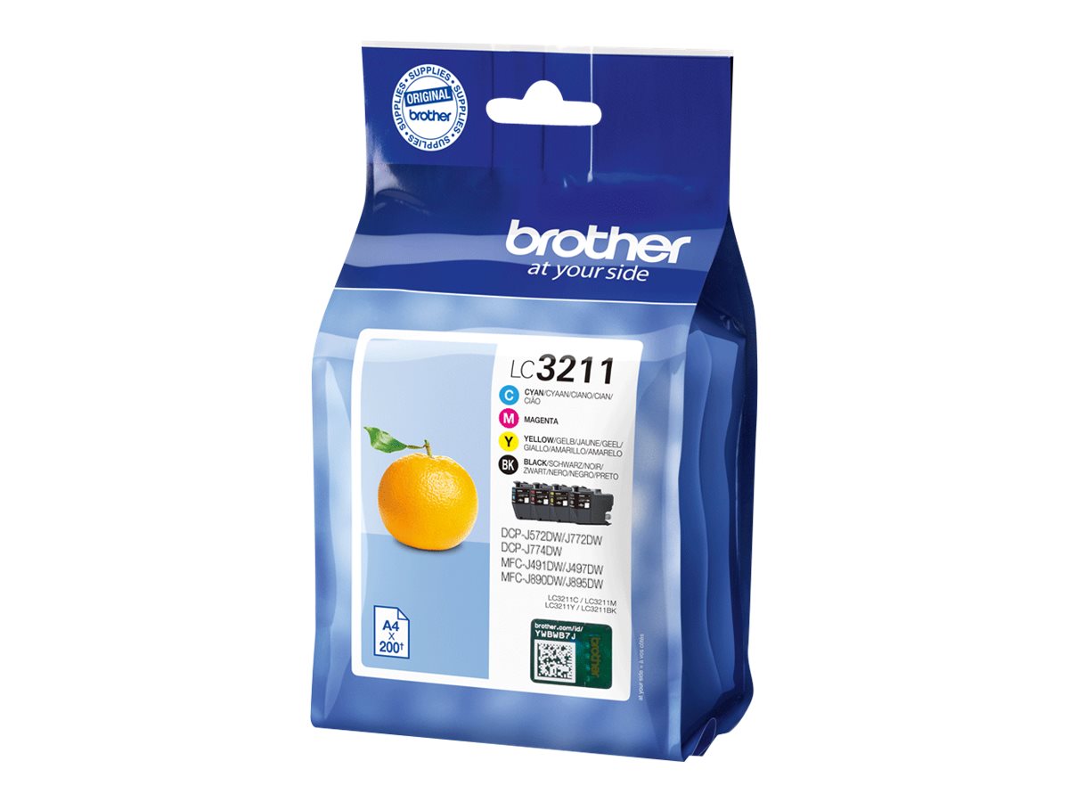 Brother Cartridge Value Pack | LC3211VAL | Ink cartridge | Black, yellow, cyan, magenta - Image 3