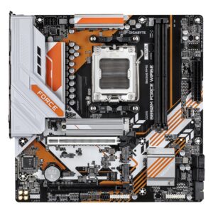 Gigabyte B850M FORCE WIFI6E (rev. 1.0) | Processor family AMD | Processor socket AM5 | DDR5 | Supported hard disk drive interfaces SATA, M.2 | Number of SATA connectors 4