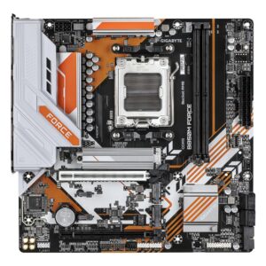 Gigabyte B850M FORCE (rev. 1.0) | Processor family AMD | Processor socket AM5 | DDR5 | Supported hard disk drive interfaces SATA, M.2 | Number of SATA connectors 4