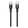 Hyper 1.5m Silicone USB-C to USB-C 60W Charging Cable - Black | Hyper