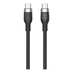 Hyper 1.5m Silicone USB-C to USB-C 60W Charging Cable - Black | Hyper