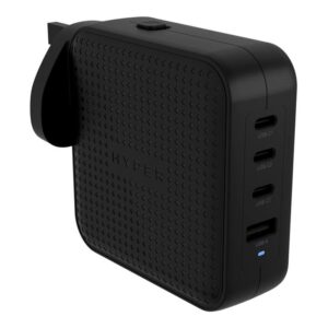 Hyper HyperJuice 100W USB-C GaN Travel Charger (3C+1A) - Black | Hyper