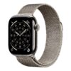 Apple Watch Series 11 GPS + Cellular 42mm Natural Titanium Case with Natural Milanese Loop