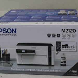 SALE OUT. Epson EcoTank M2120 Multifunction compact mono printer with Wi-Fi | Epson Multifunction compact printer | EcoTank M2120 | Inkjet | Mono | A4 | Wi-Fi | White | DAMAGED PACKAGING