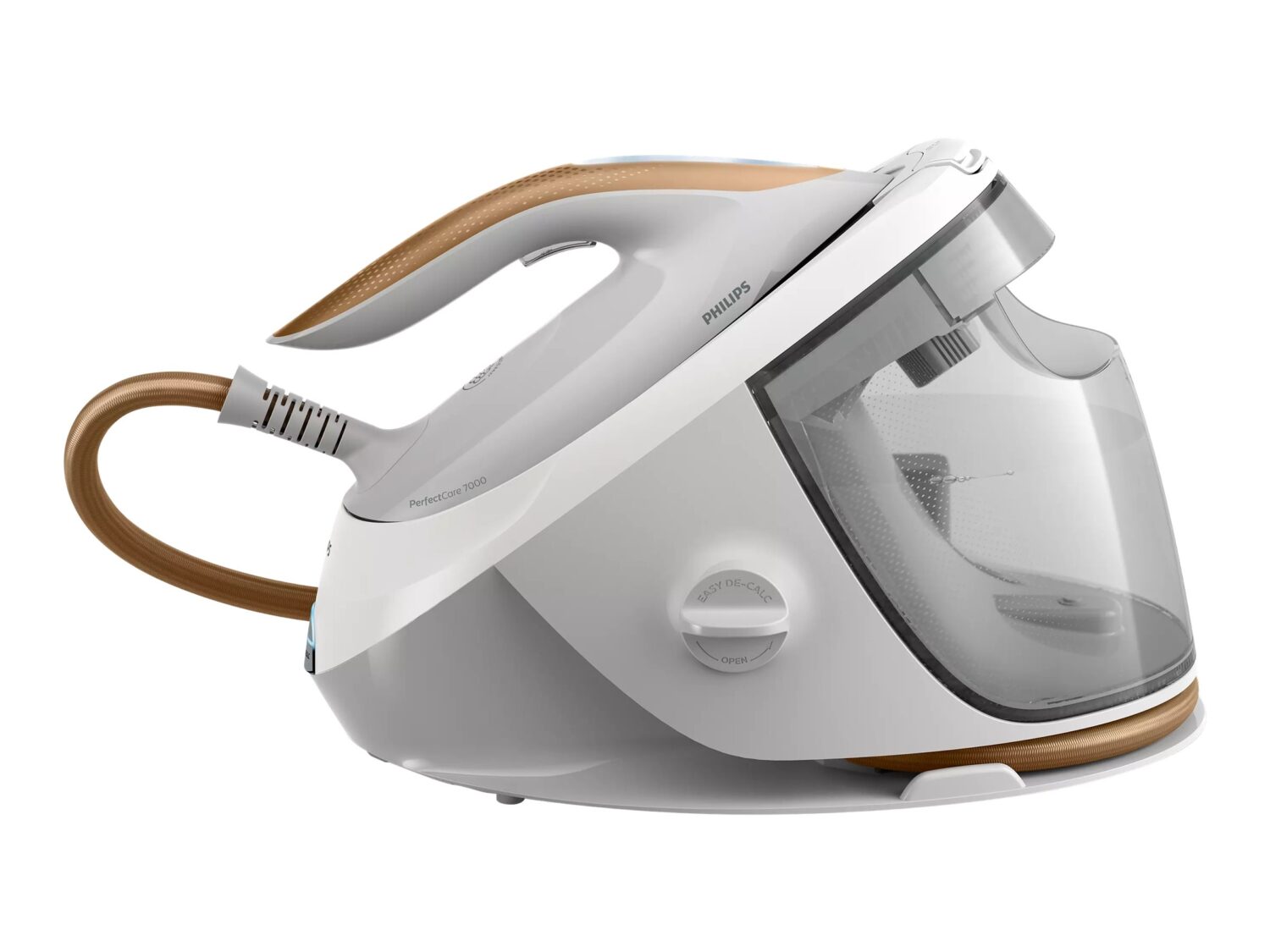 Philips | Iron | PerfectCare 7000 Series PSG7040/10 | 2100 W | 8 bar | Auto power off | Water tank capacity 1800 ml | Calc-clean function | White/Bronze - Image 2