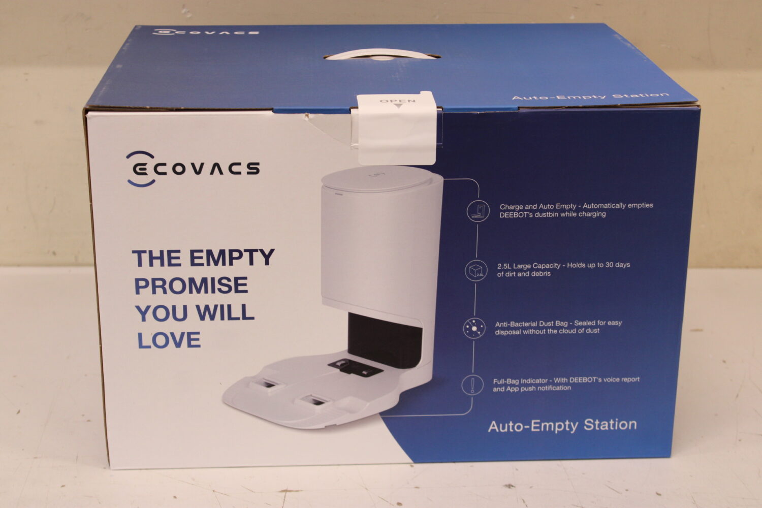 SALE OUT. Ecovacs Auto-Empty Station in White for OZMO T8 Series and N8/T9 Series incl. 2 dust bags | Ecovacs | Auto-Empty Station | White | DAMAGED PACKAGING - Image 7