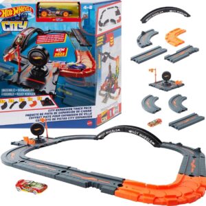 Mattel | Car Track Hot Wheels City Expansion Pack, HDN95 | Plastic