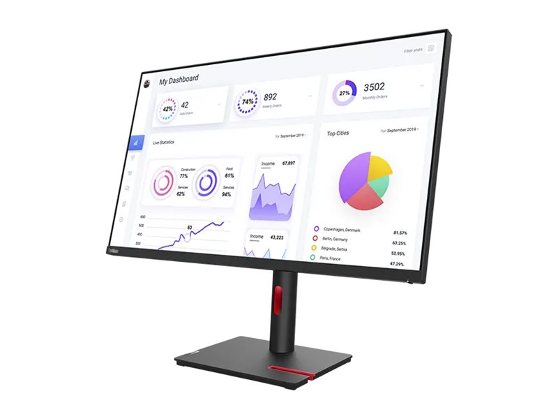 Lenovo | ThinkVision | T32p-30 | 31.5 " | IPS | 16:9 | 60 Hz | 4 ms | 3840 x 2160 pixels | 350 cd/m² | HDMI ports quantity 1 | Black | Warranty 36 month(s) - Image 24
