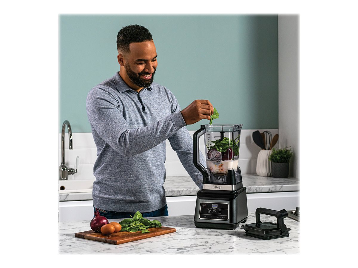 NINJA Mixer Blender 2in1 with Auto IQ | BN750EU | Tabletop | 1200 W | Jar material Plastic | Jar capacity 2.1+0.7 L | Ice crushing | Black/Silver - Image 6