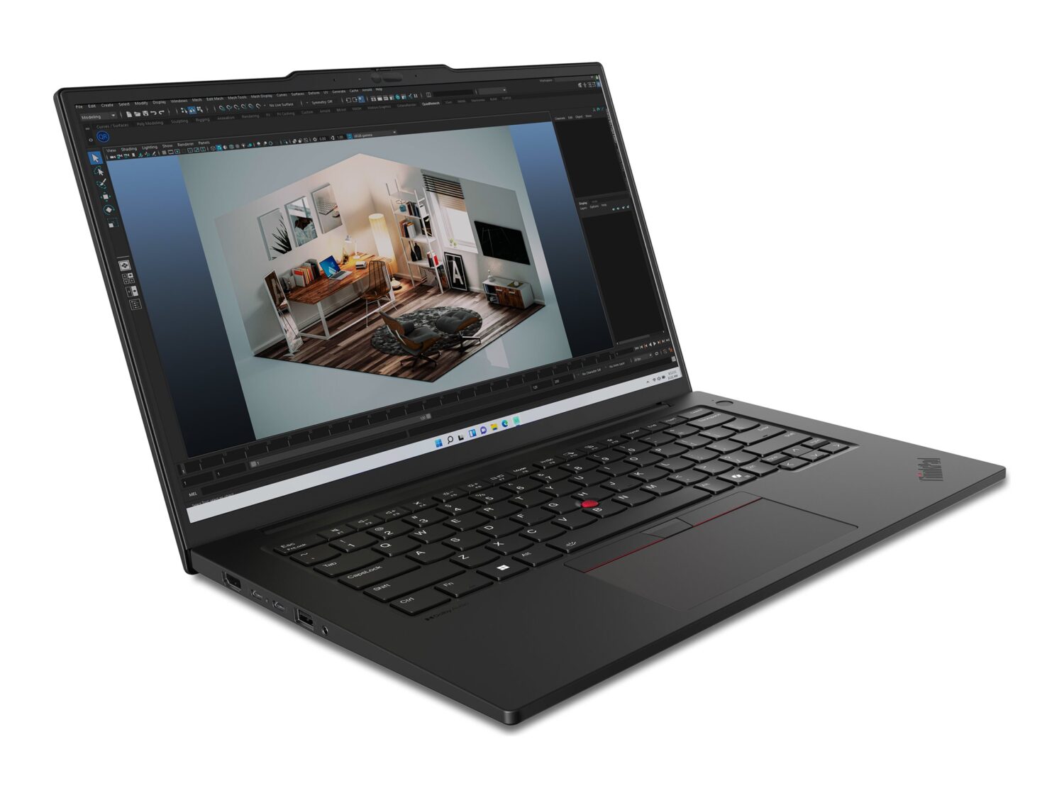 Lenovo ThinkPad P14s | Black | 14.5 " | IPS | WUXGA | 1920 x 1200 pixels | Anti-glare | Intel Core U7 | 155H | 32 GB | SO-DIMM DDR5 | Solid-state drive capacity 1000 GB | NVIDIA RTX 500 Ada Generation | GDDR6 | 4 GB | Windows 11 Pro | 802.11ax | Bluetooth version 5.3 | Keyboard language Nordic | Keyboard backlit | Warranty 36 month(s) | Battery warranty 12 month(s) - Image 21