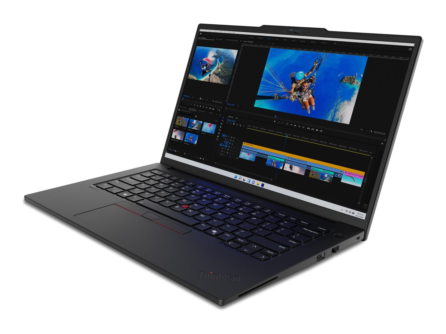 Lenovo ThinkPad P14s | Black | 14.5 " | IPS | WUXGA | 1920 x 1200 pixels | Anti-glare | Intel Core U7 | 155H | 32 GB | SO-DIMM DDR5 | Solid-state drive capacity 1000 GB | NVIDIA RTX 500 Ada Generation | GDDR6 | 4 GB | Windows 11 Pro | 802.11ax | Bluetooth version 5.3 | Keyboard language Nordic | Keyboard backlit | Warranty 36 month(s) | Battery warranty 12 month(s) - Image 18