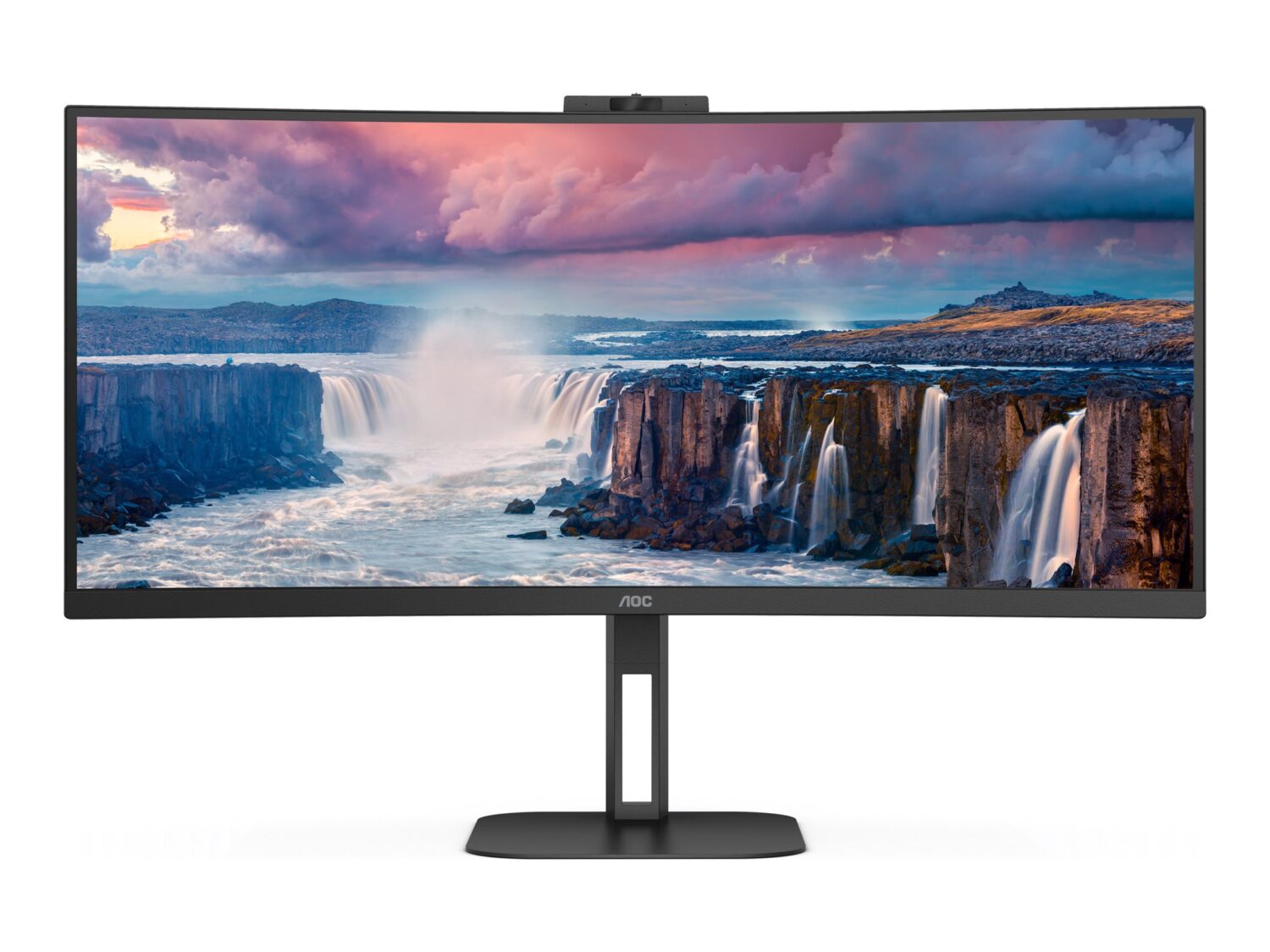 AOC | CU34V5CW/BK | 34 " | VA | 21:9 | 100 Hz | 4 ms | 3440 x 1440 pixels | HDMI ports quantity 1 - Image 29