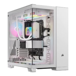 Corsair Dual Chamber PC Case | iCUE LINK 6500X RGB | White | Mid Tower | Power supply included No | ATX
