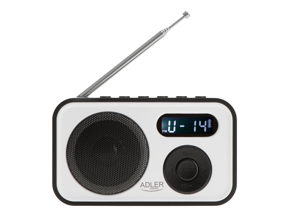 Adler | PLL AM/FM Digital Radio | AD 1906 | Alarm function | White/Black - Image 9