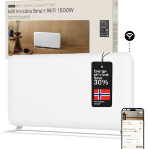 Mill WiFi Panel Heater | PA1500WIFI4A | Panel Heater | 1500 W | Suitable for rooms up to 22 m² | White | IPX4