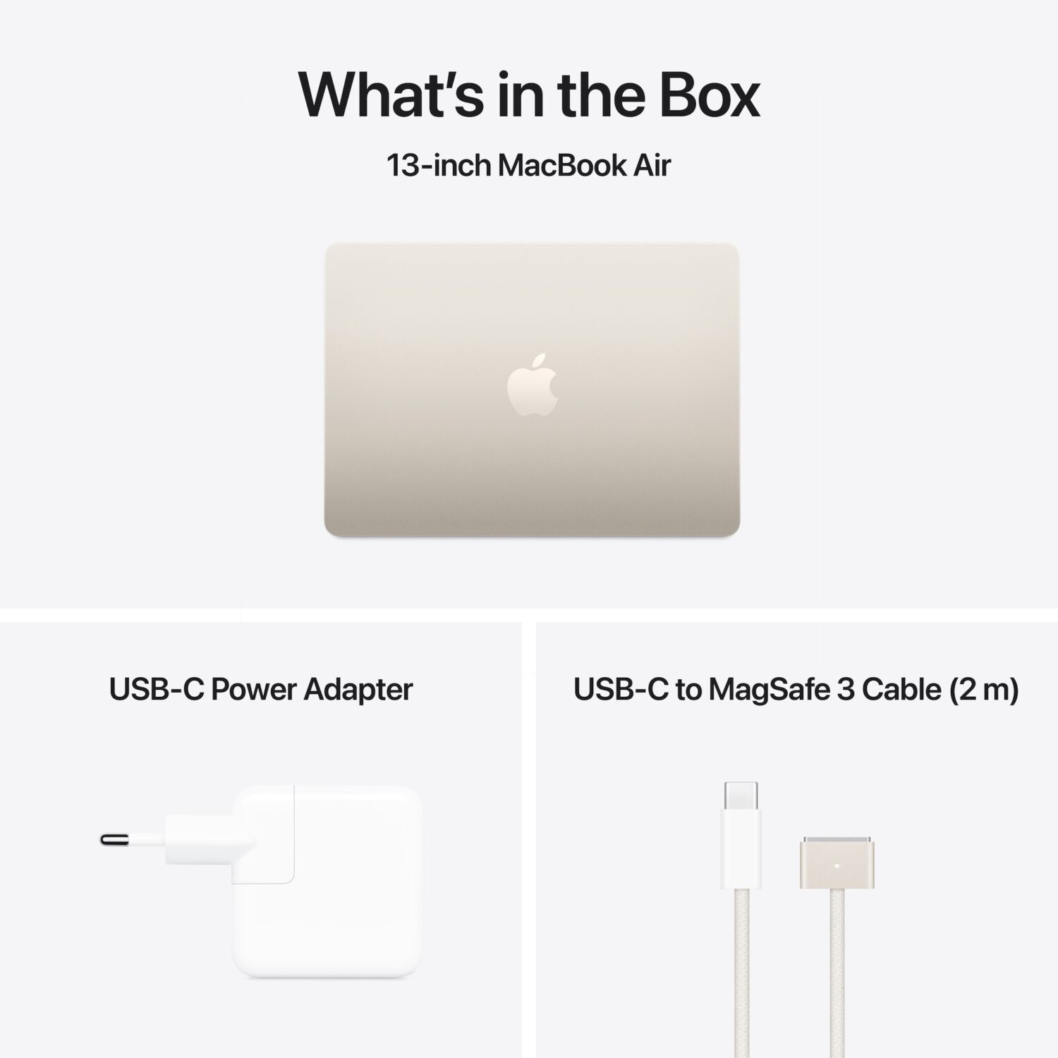 Apple MacBook | Air | Starlight | 13 " | IPS | 2560 x 1664 pixels | Apple M4 | 16 GB | Solid-state drive capacity 256 GB | Apple M4 chip 10-core CPU/8-core GPU | macOS | 802.11ax | Bluetooth version 5.0 | Keyboard language English | Keyboard backlit | Warranty 12 month(s) - Image 7