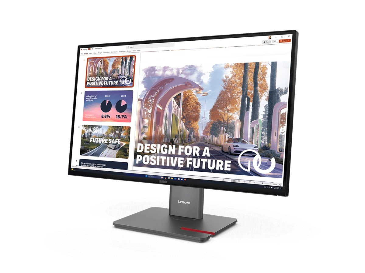 Lenovo | ThinkVision P27QD-40 | 27 " | IPS | 16:9 | 120 Hz | 4 ms | 2560 x 1440 pixels | 350 cd/m² | HDMI ports quantity 1 | Raven Black | Warranty 36 month(s) - Image 11