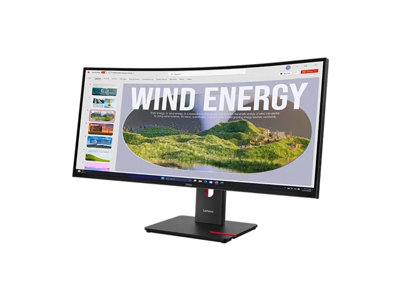 Lenovo | ThinkVision | T34WD-40 | 34 " | VA | 21:9 | 120 Hz | 4 ms | 3440 x 1440 pixels | 300 cd/m² | HDMI ports quantity 1 | Eclipse black | Warranty 36 month(s) - Image 15