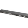 Lanberg | Patch panel 24 port 0.5U 19" CAT.5E FTP with cable organizer shielded | PPS5-0024-B