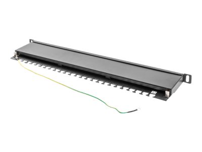 Lanberg | Patch panel 24 port 0.5U 19" CAT.5E FTP with cable organizer shielded | PPS5-0024-B - Image 5