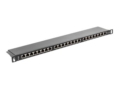 Lanberg | Patch panel 24 port 0.5U 19" CAT.5E FTP with cable organizer shielded | PPS5-0024-B - Image 4