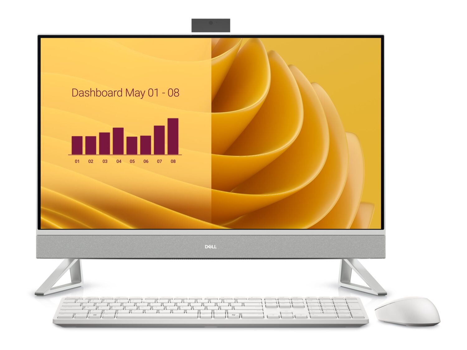 Dell 27 All-in-One EC27250 | Desktop | AIO | 27 " | Intel Core 7 | 150U | 16 GB | DDR5 | 512 GB | Intel Integrated Graphics | English | Windows 11 Pro | Warranty 36 month(s) - Image 2