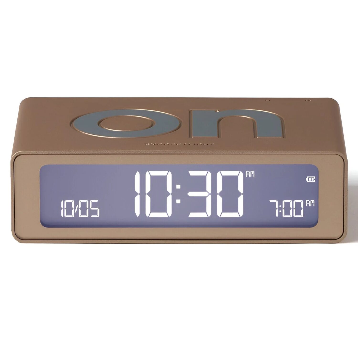 LEXON | Flip Mini Dual-Sided Alarm Clock | LR158D1 | USB connectivity - Image 2