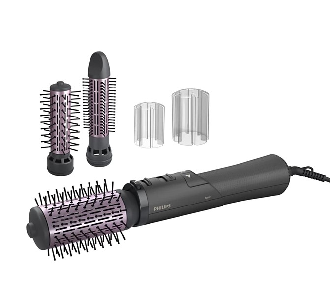 Philips BHA715/00 7000 Series Hot Air Styler, Dark Grey/Purple | Philips